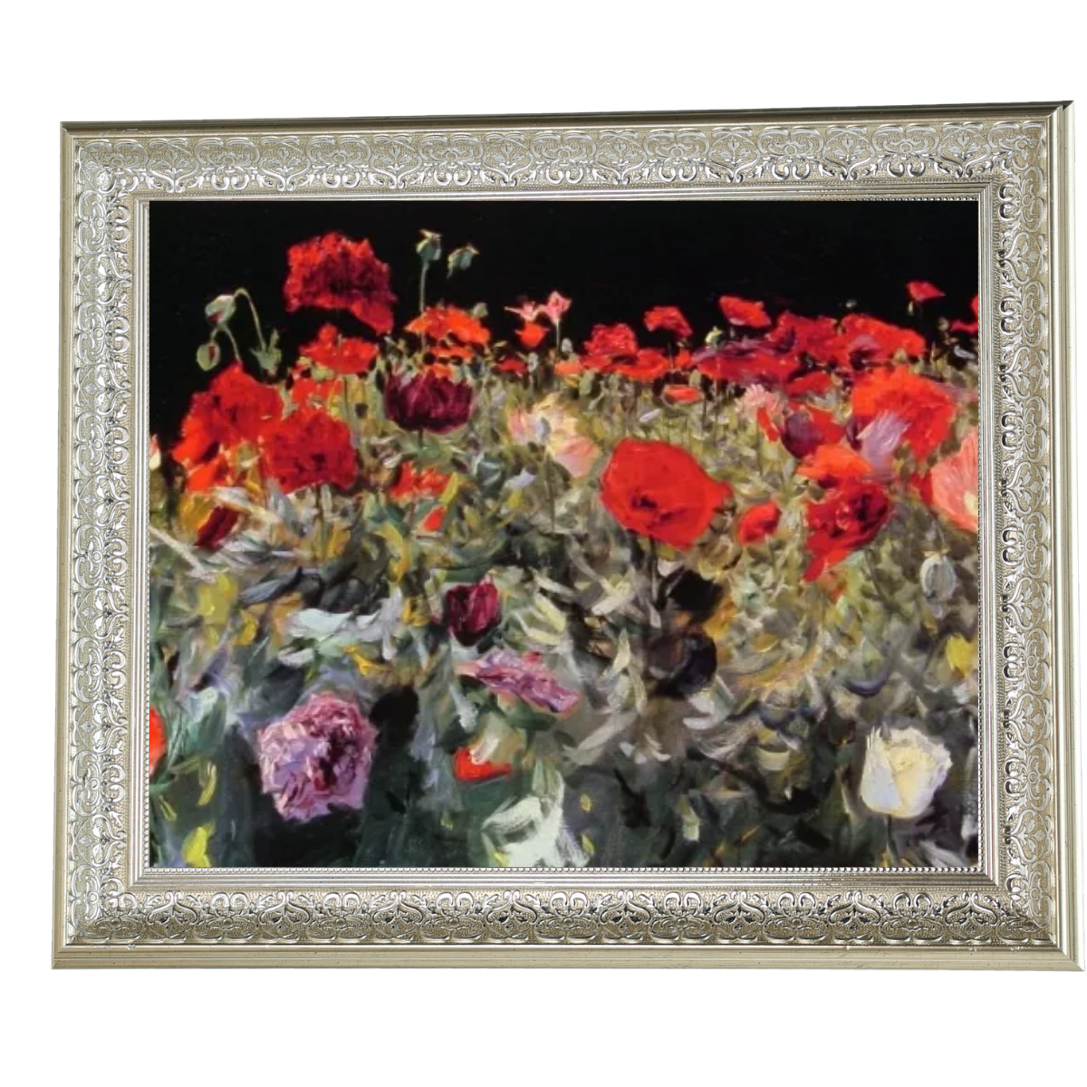 Poppies- Metall Blumen Wandkunstdrucke Dekor für Wohnzimmer