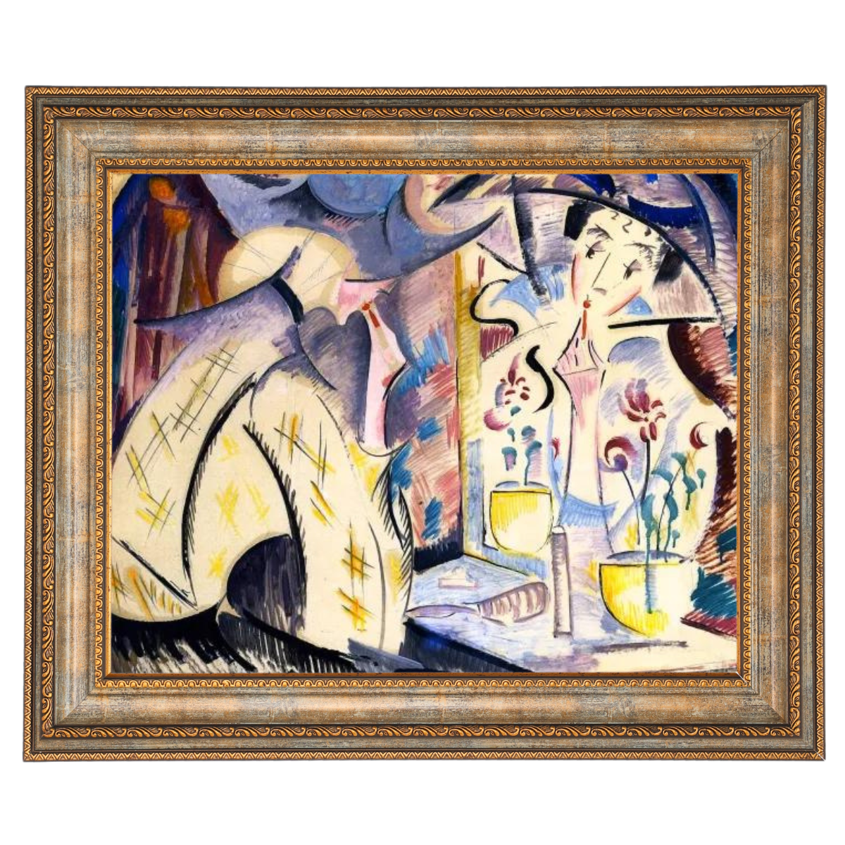 Woman at Her Dressing Table- Vintage Wandkunstdrucke Dekor für Wohnzimmer