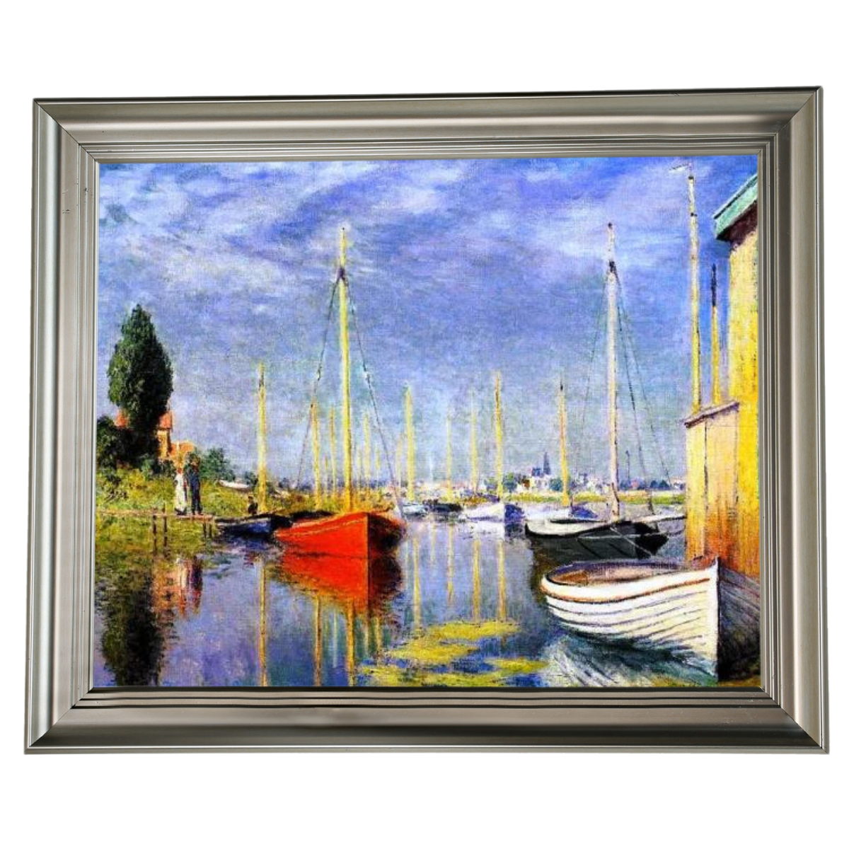 Yachts At Argenteuil - Vintage Wandkunstdrucke Dekor für Wohnzimmer