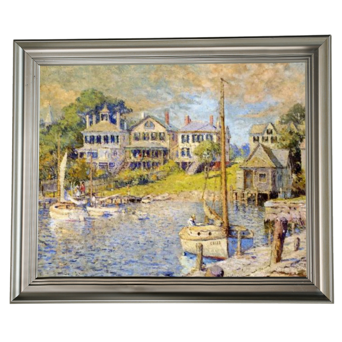 At Edgartown, Martha's Vinyard - Vintage Wandkunstdrucke Dekor für Wohnzimmer