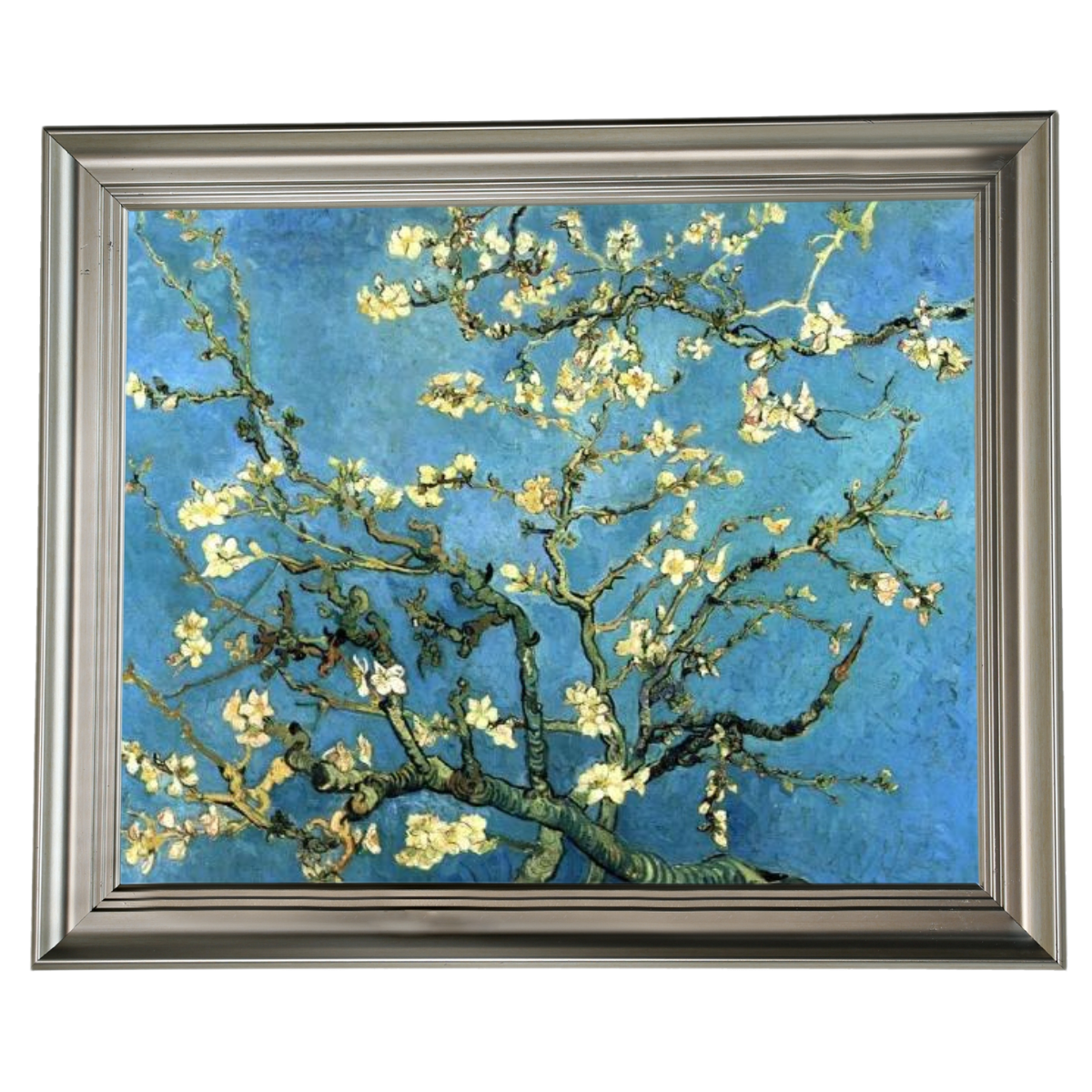 Mandelblüte - Vintage Wandkunstdrucke Dekor für Wohnzimmer