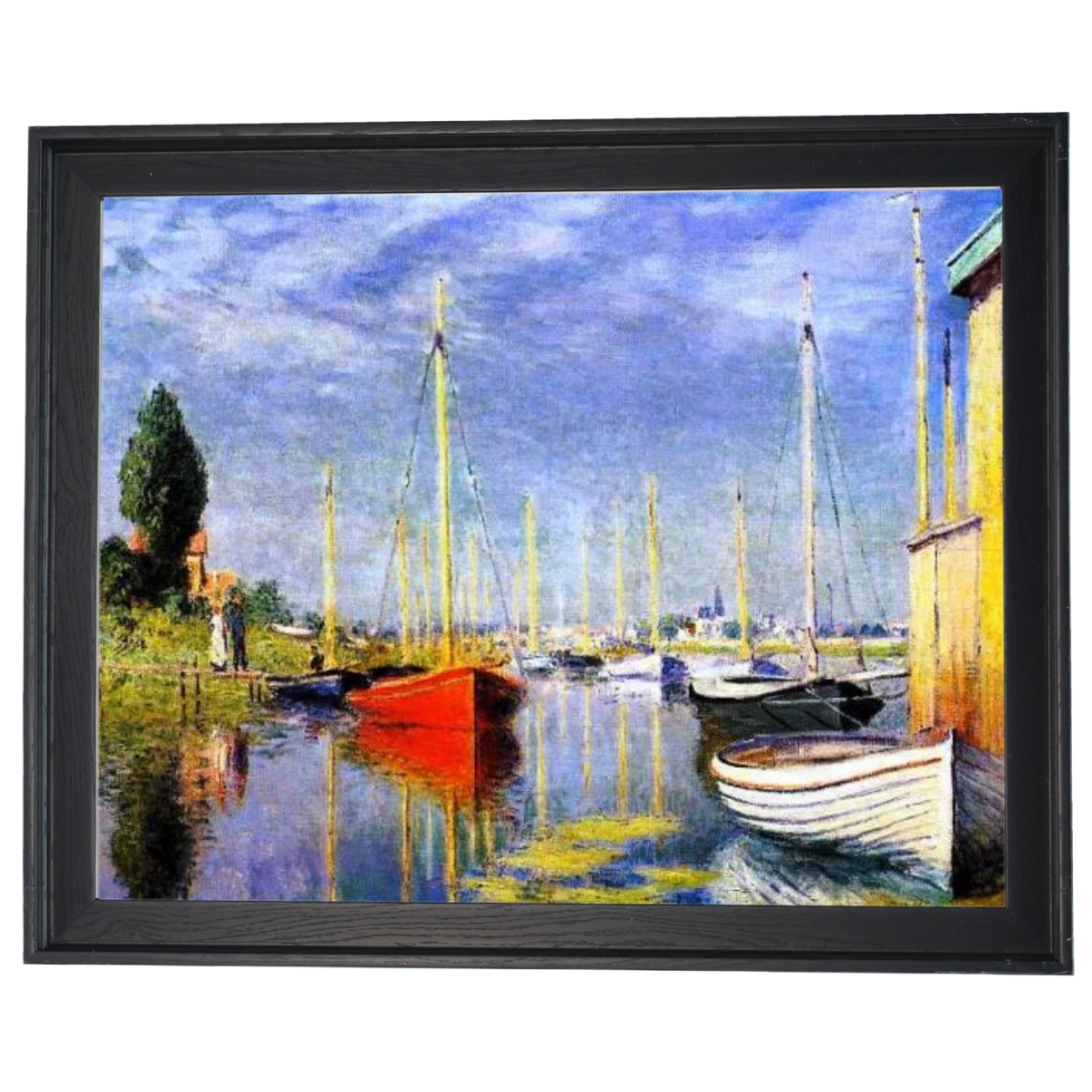 Yachts At Argenteuil - Vintage Wandkunstdrucke Dekor für Wohnzimmer