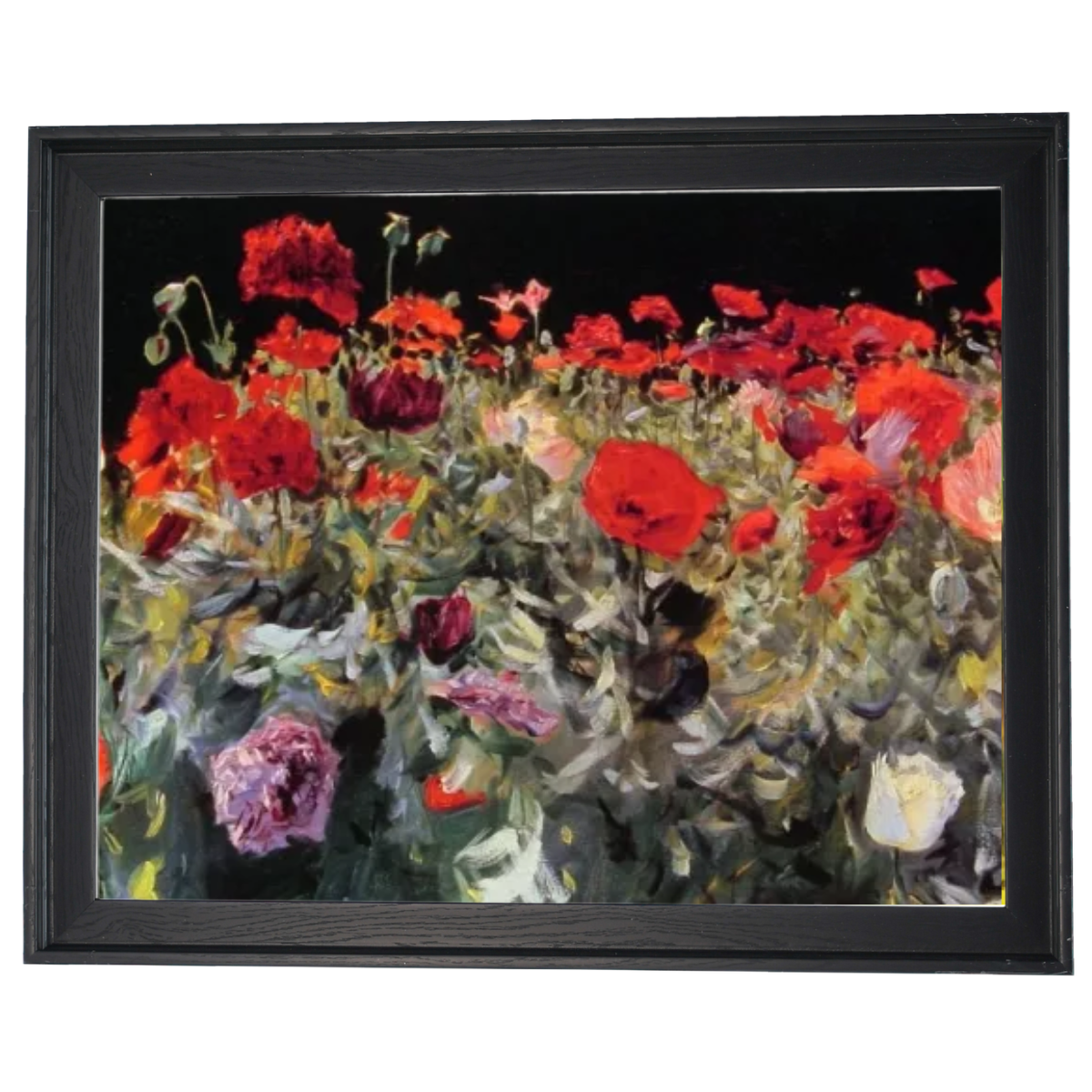 Poppies- Metall Blumen Wandkunstdrucke Dekor für Wohnzimmer