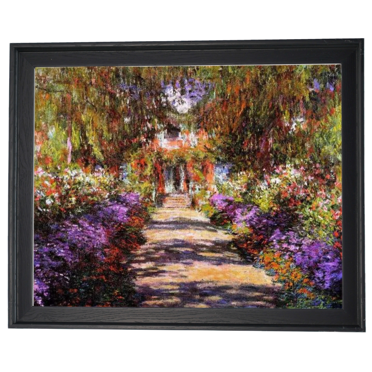 PFAD IN MONET'S GARDEN IN GIVERNY - Vintage Wandkunstdrucke Dekor für Wohnzimmer