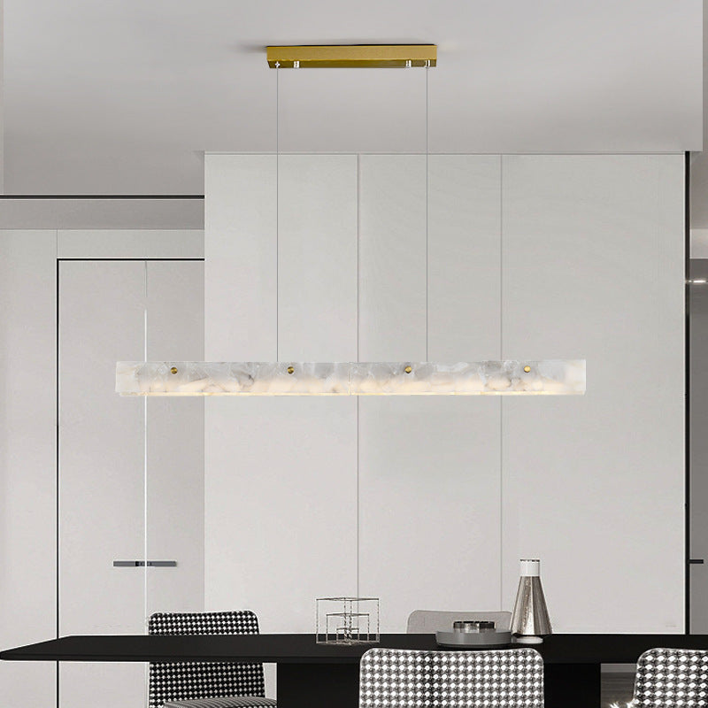 Edge Modern LED Pendelleuchte Weißer Marmor Esszimmer/Bar