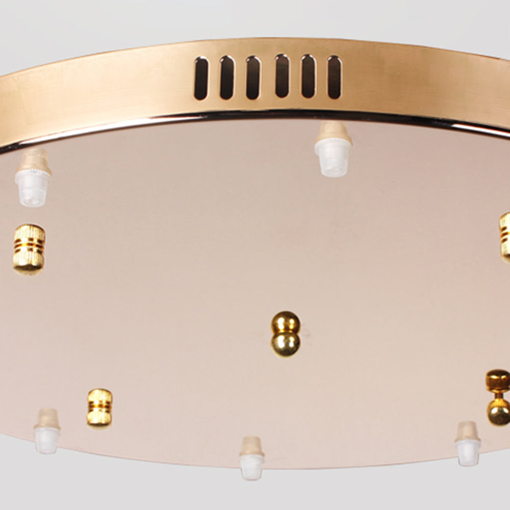 Valentina Modern LED Kugel Kristall Pendelleuchte Gold Wohnzimmer