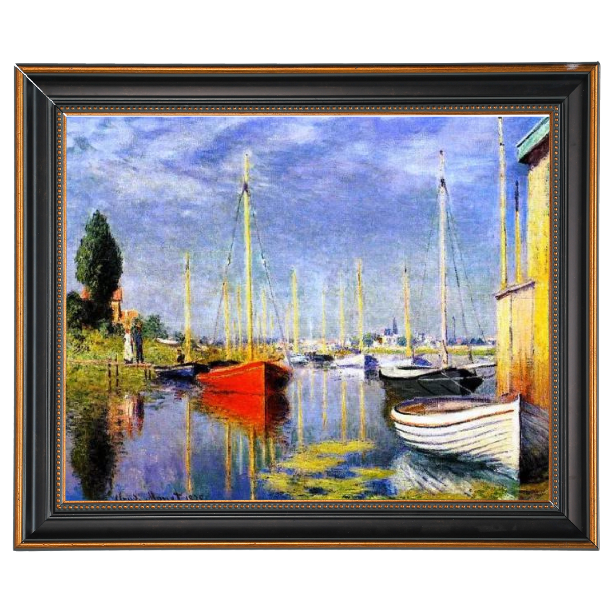 Yachts At Argenteuil - Vintage Wandkunstdrucke Dekor für Wohnzimmer