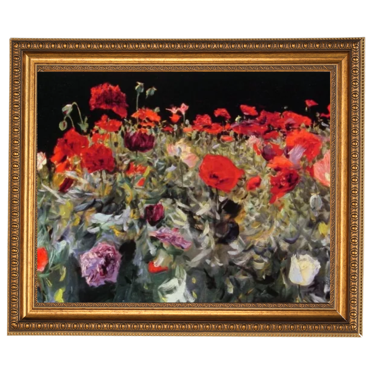 Poppies- Metall Blumen Wandkunstdrucke Dekor für Wohnzimmer