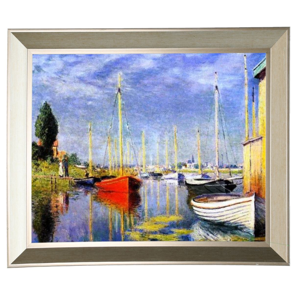 Yachts At Argenteuil - Vintage Wandkunstdrucke Dekor für Wohnzimmer