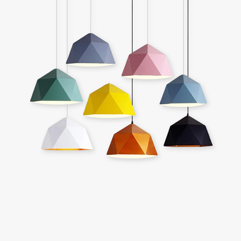 Morandi Modern Geometrisch LED Pendelleuchte Mehrfarbig Esszimmer Metall