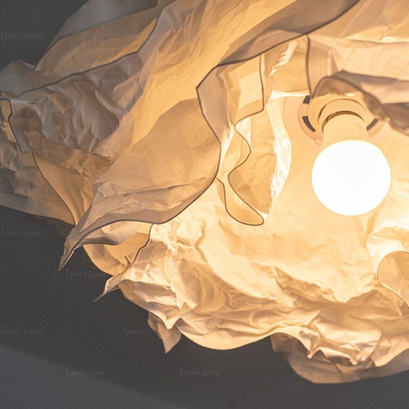 Ritta Wabi-Sabi Wolke Metall Papier LED Pendelleuchte Studie Schlafzimmer