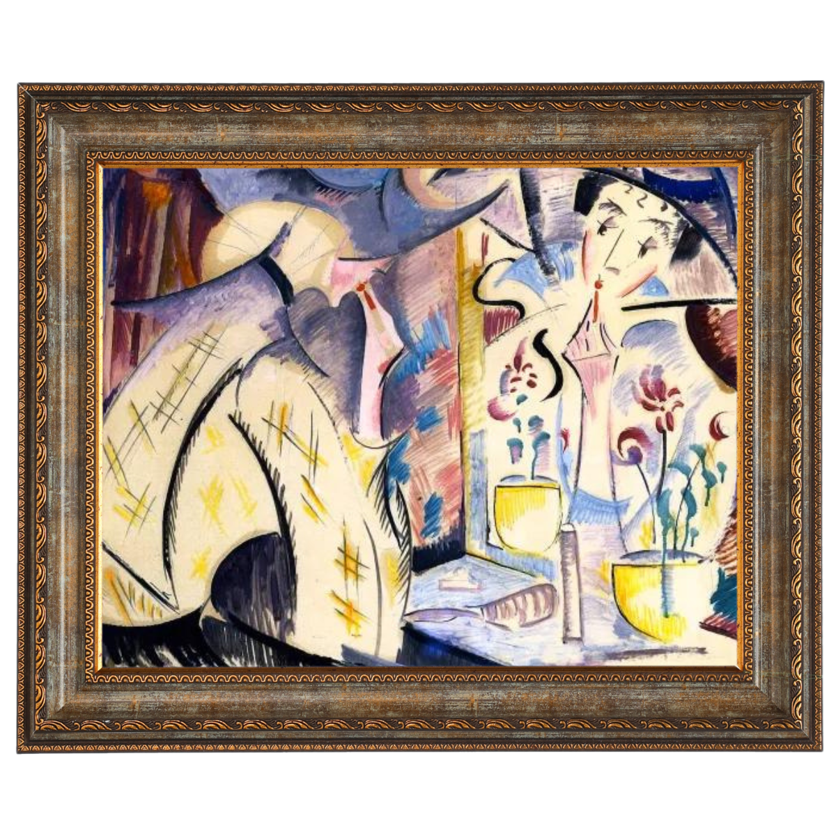 Woman at Her Dressing Table- Vintage Wandkunstdrucke Dekor für Wohnzimmer