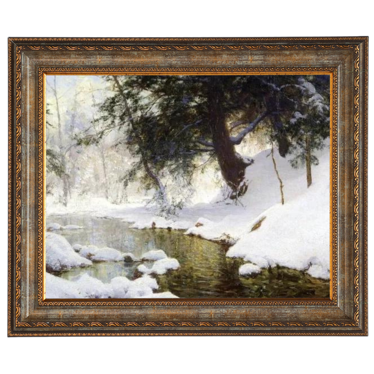 NOVEMBRE SNOW - Vintage Winter Wandkunstdrucke Dekor für Wohnzimmer