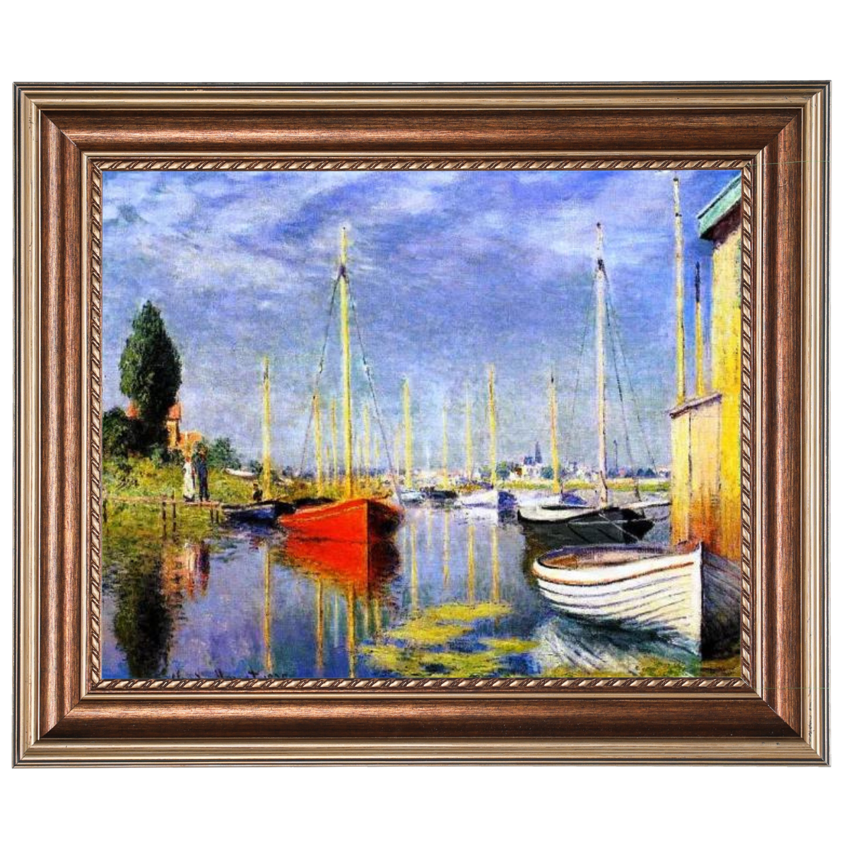 Yachts At Argenteuil - Vintage Wandkunstdrucke Dekor für Wohnzimmer