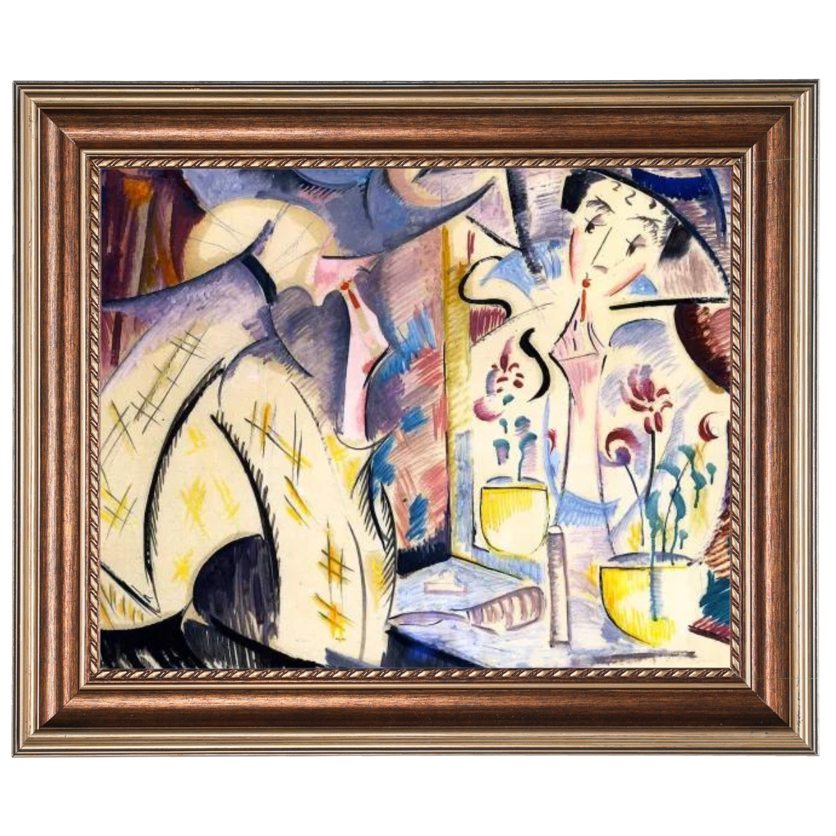 Woman at Her Dressing Table- Vintage Wandkunstdrucke Dekor für Wohnzimmer