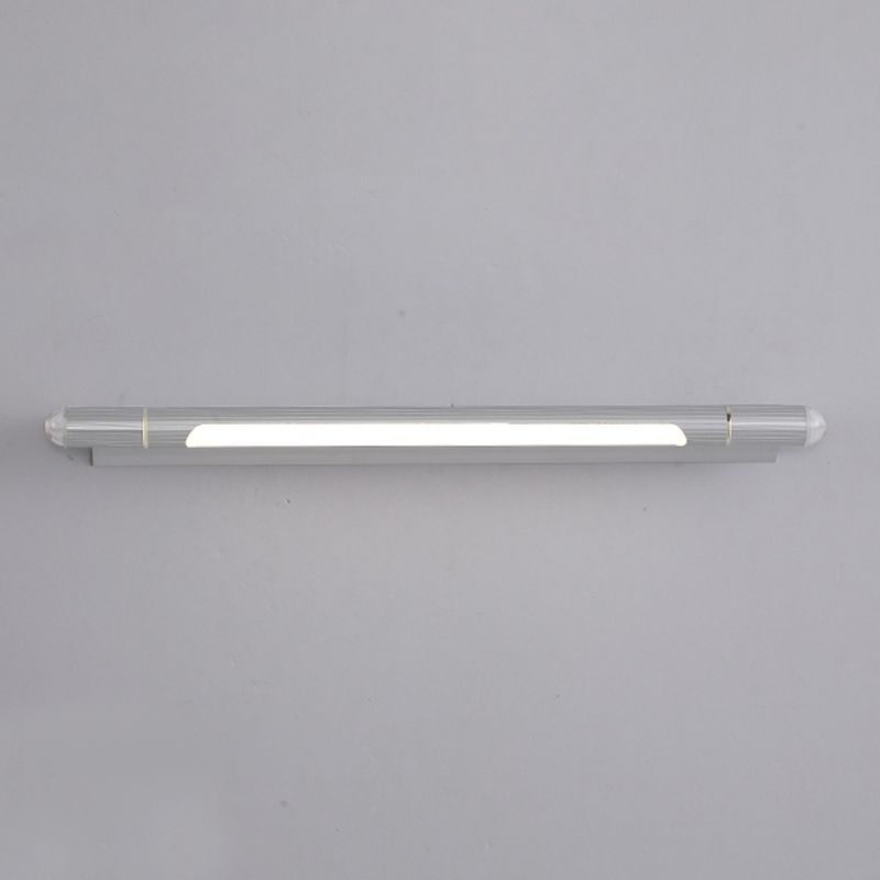 Edge Minimalistisch Linear Led Wandleuchte Silber Badezimmer Metall Acryl 52/55/62/64/81/93 cm