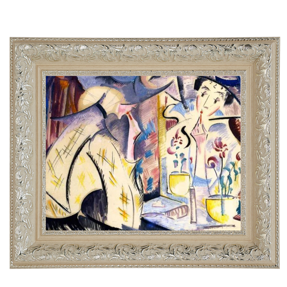 Woman at Her Dressing Table- Vintage Wandkunstdrucke Dekor für Wohnzimmer