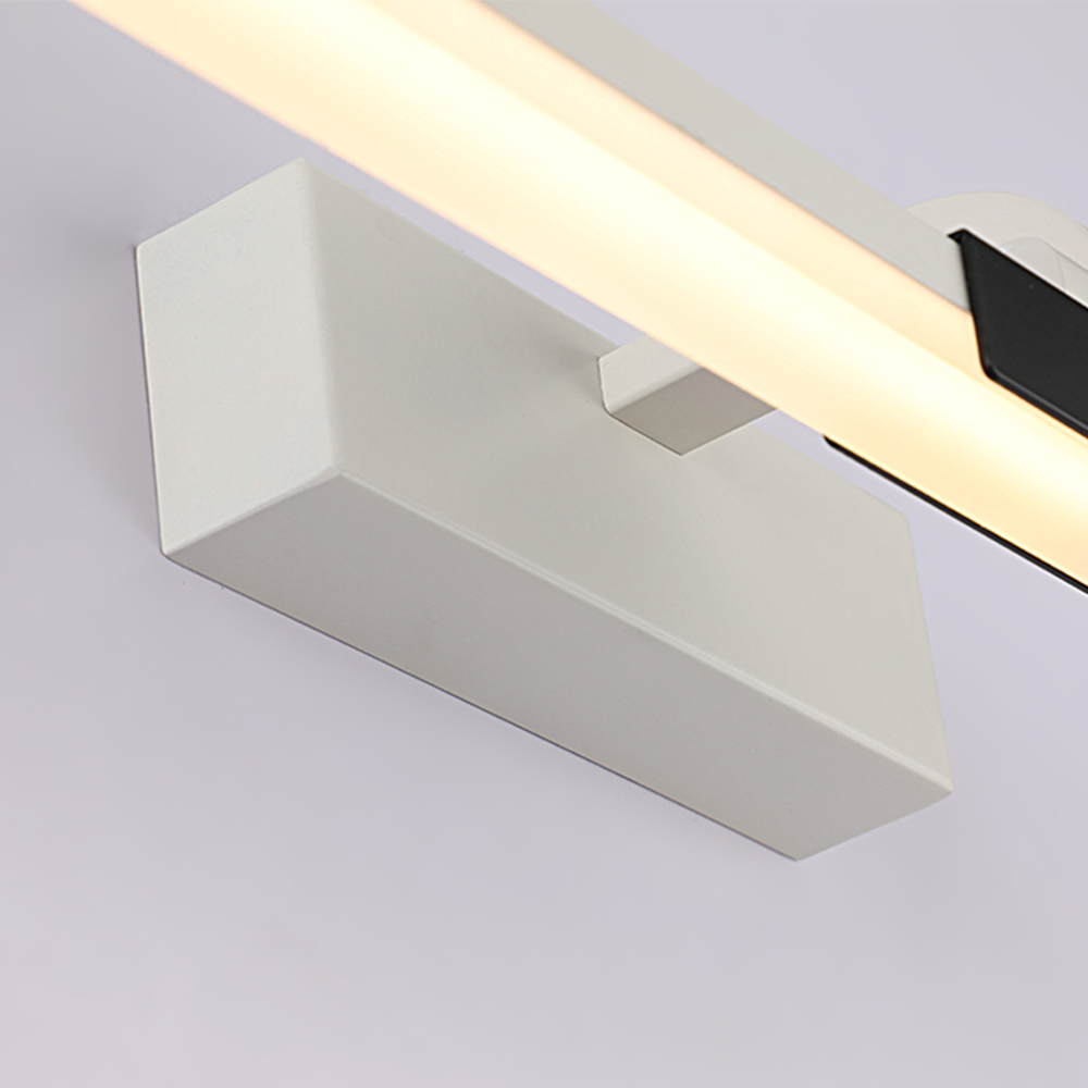 Edge Modern Lineare LED Wandleuchte Schwarz/Weiß Bad/Wohnzimmer Metall