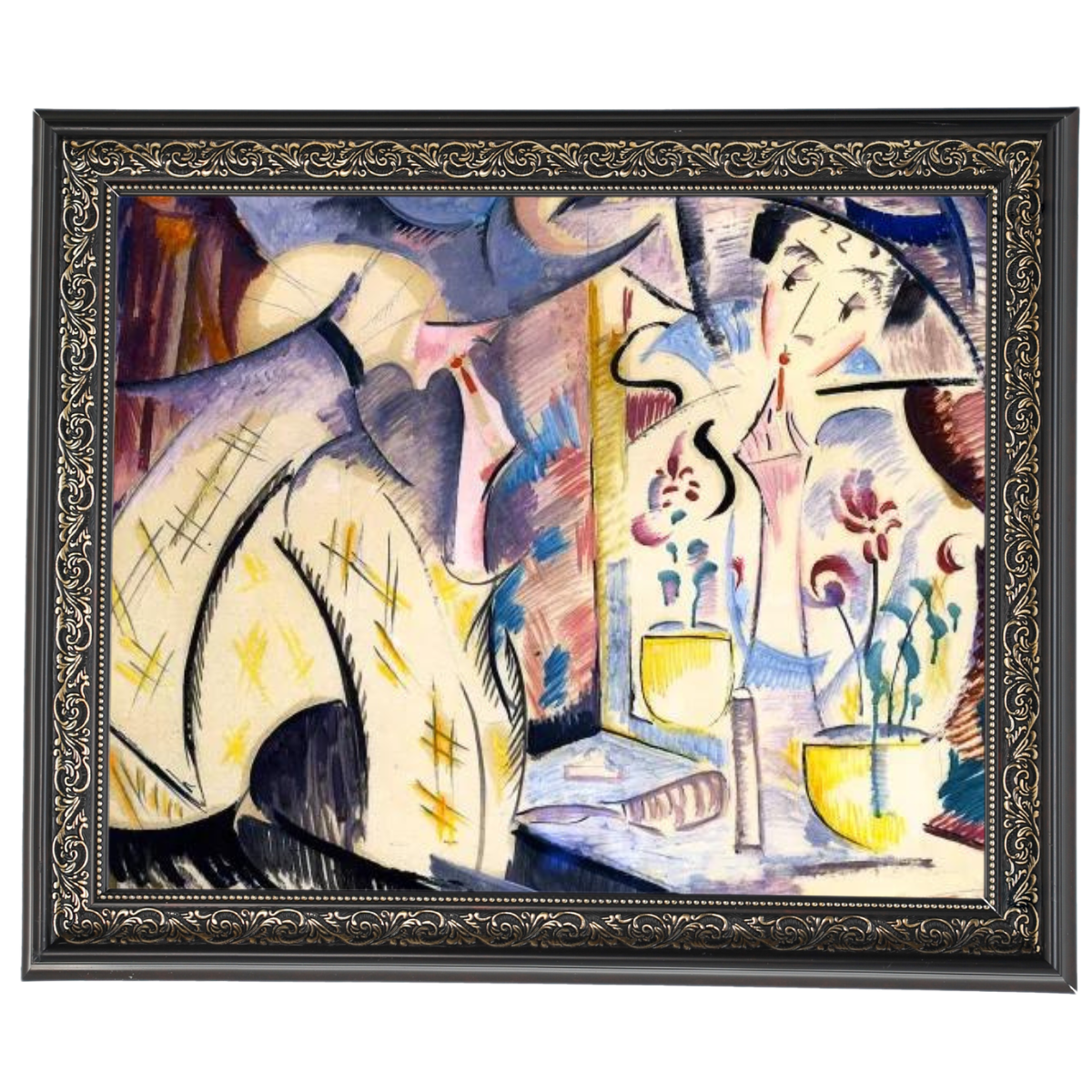 Woman at Her Dressing Table- Vintage Wandkunstdrucke Dekor für Wohnzimmer