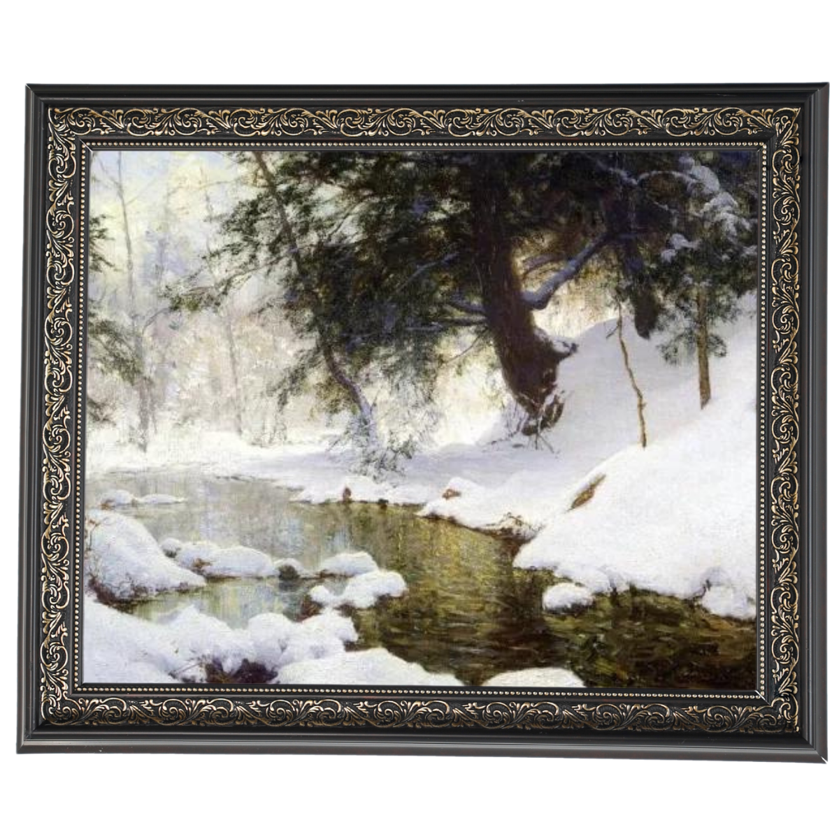 NOVEMBRE SNOW - Vintage Winter Wandkunstdrucke Dekor für Wohnzimmer