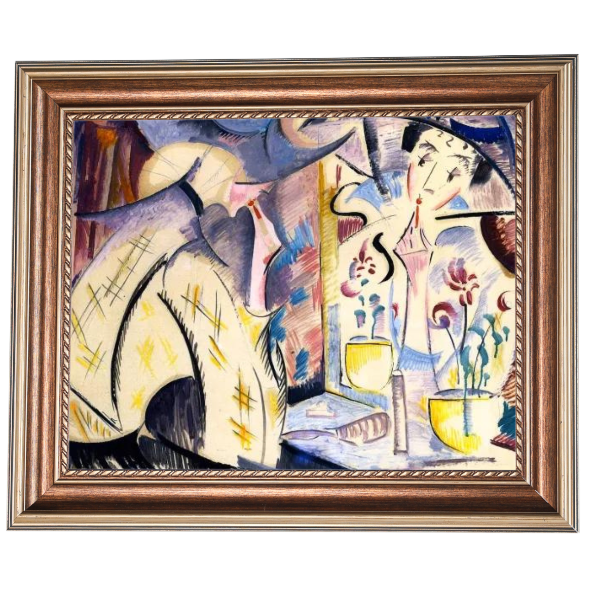 Woman at Her Dressing Table- Vintage Wandkunstdrucke Dekor für Wohnzimmer