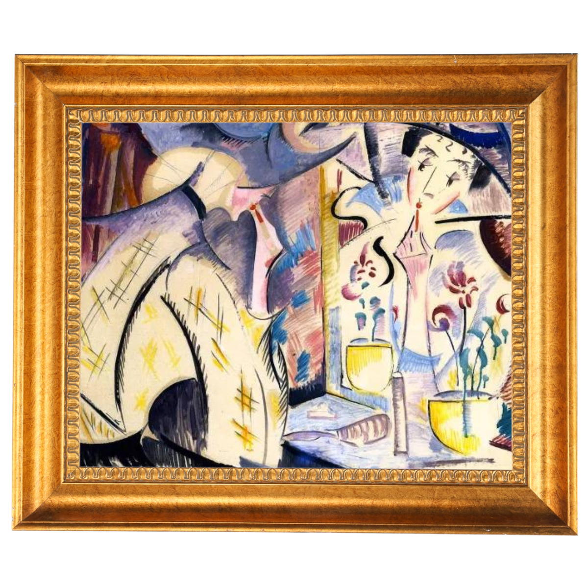 Woman at Her Dressing Table- Vintage Wandkunstdrucke Dekor für Wohnzimmer