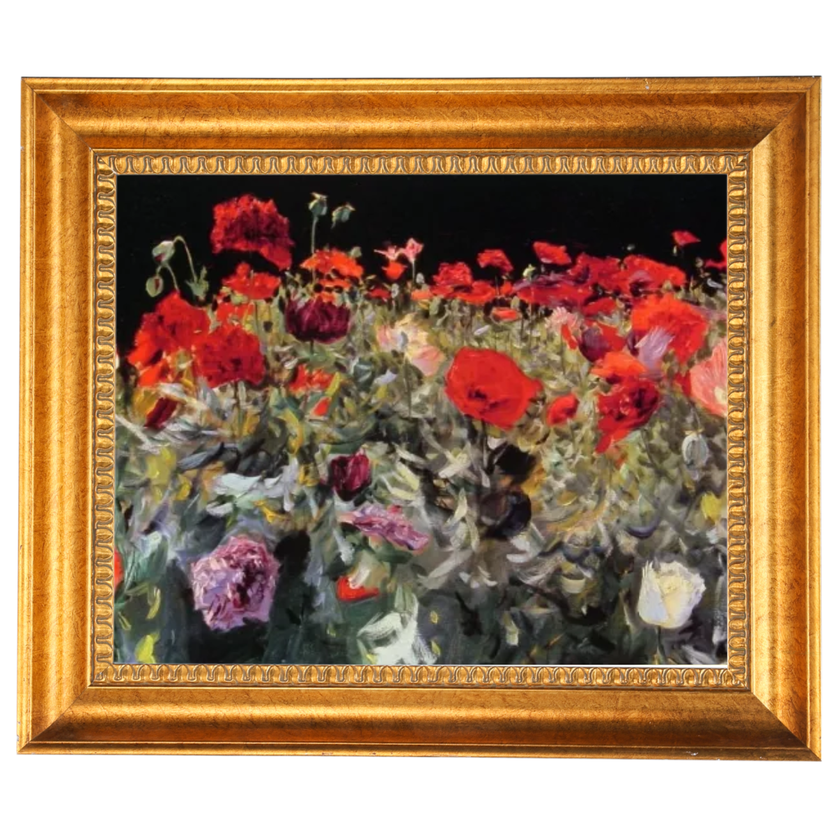 Poppies- Metall Blumen Wandkunstdrucke Dekor für Wohnzimmer