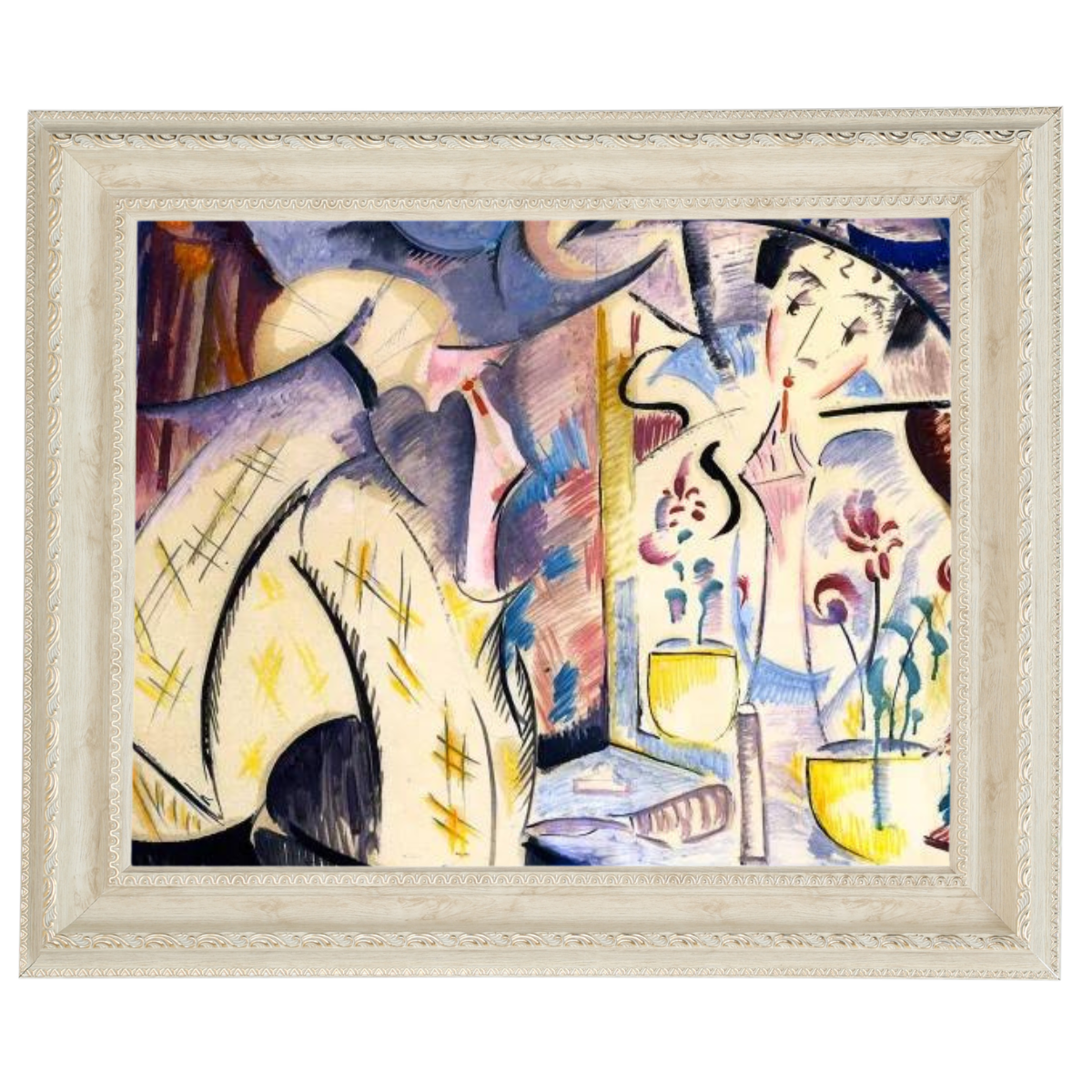 Woman at Her Dressing Table- Vintage Wandkunstdrucke Dekor für Wohnzimmer