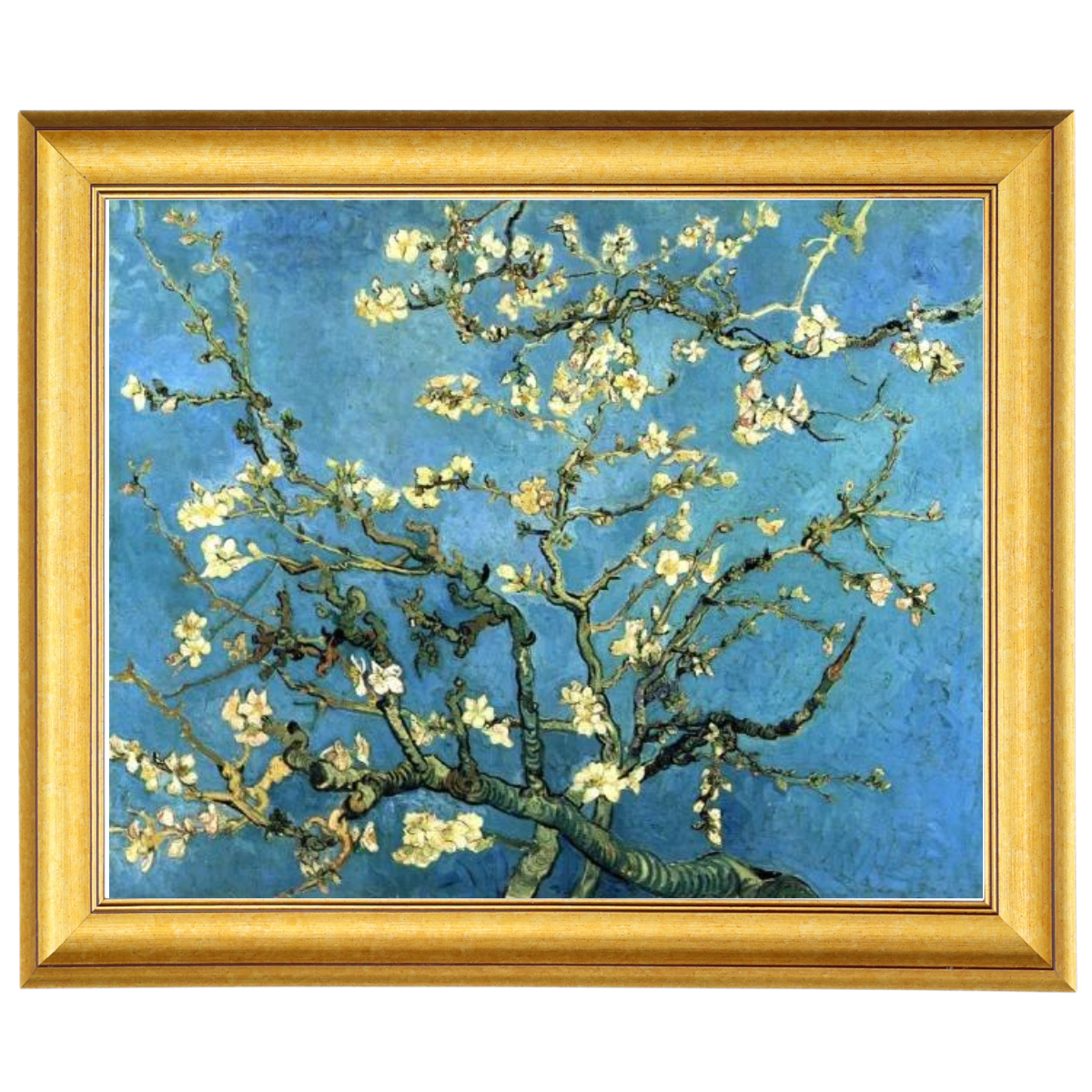 Mandelblüte - Vintage Wandkunstdrucke Dekor für Wohnzimmer