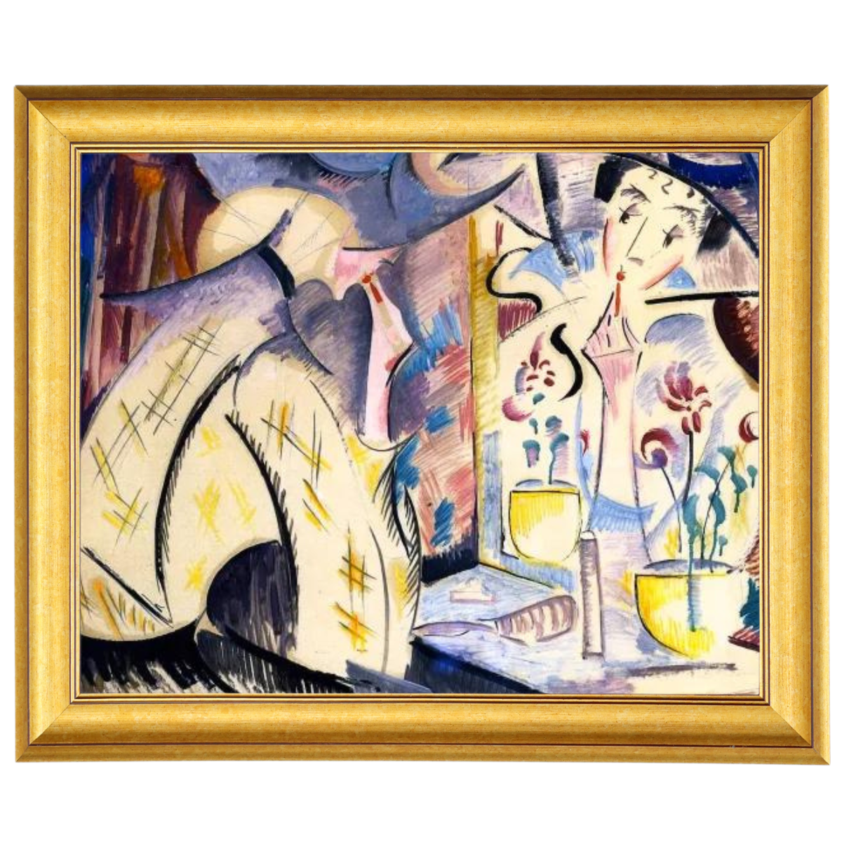 Woman at Her Dressing Table- Vintage Wandkunstdrucke Dekor für Wohnzimmer