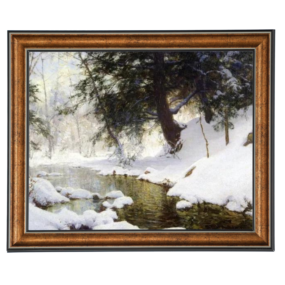 NOVEMBRE SNOW - Vintage Winter Wandkunstdrucke Dekor für Wohnzimmer