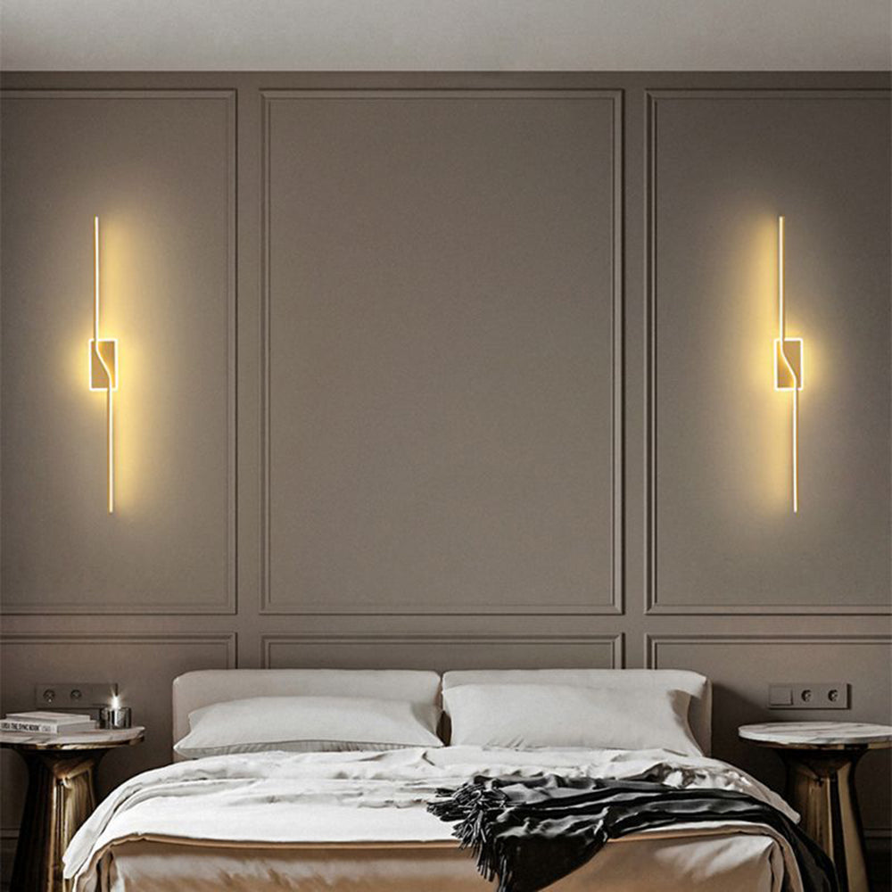 Leigh Minimalistische LED Wandleuchte Gold Schlafzimmer/Esszimmer/Badezimmer