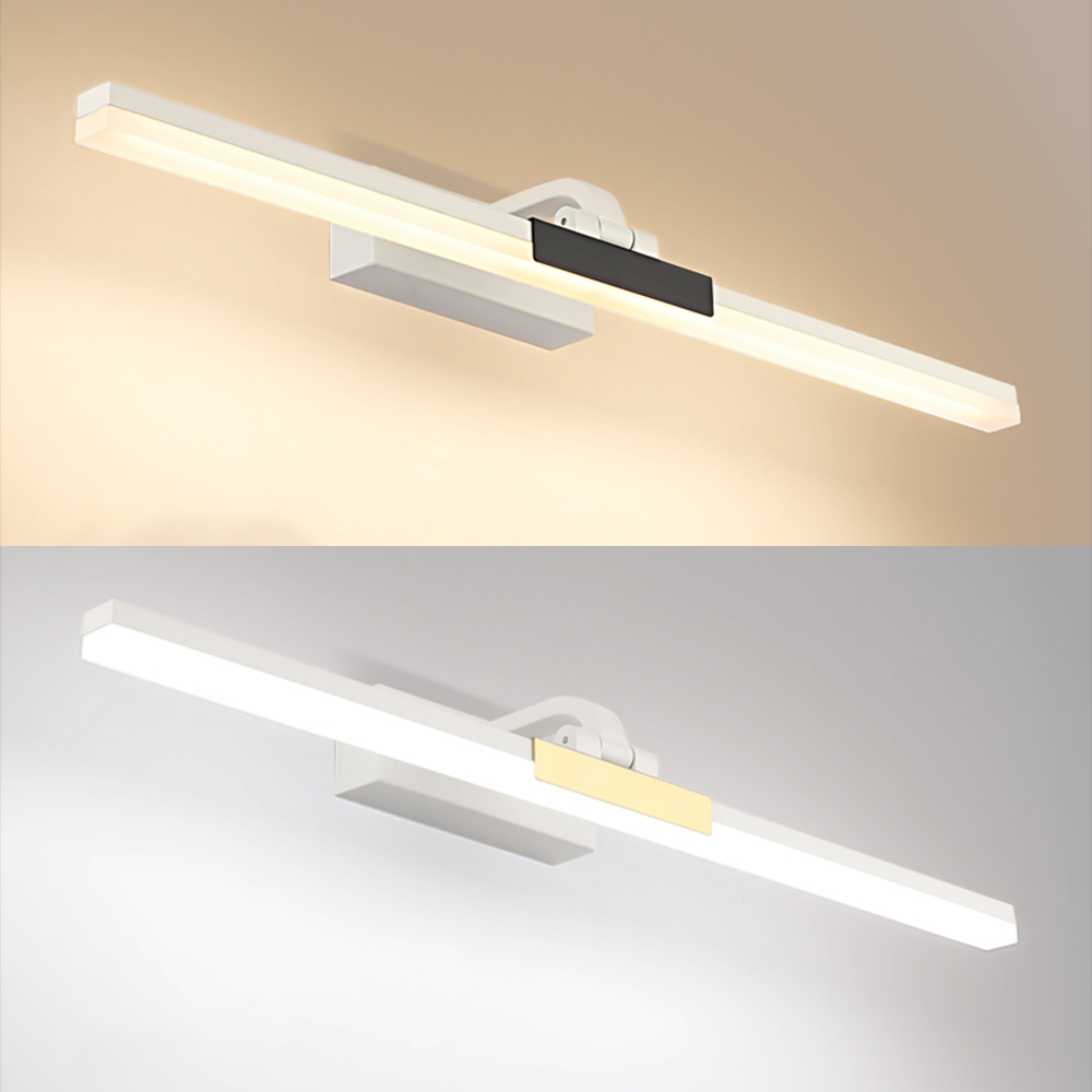 Edge Modern Lineare LED Wandleuchte Schwarz/Weiß Bad/Wohnzimmer Metall