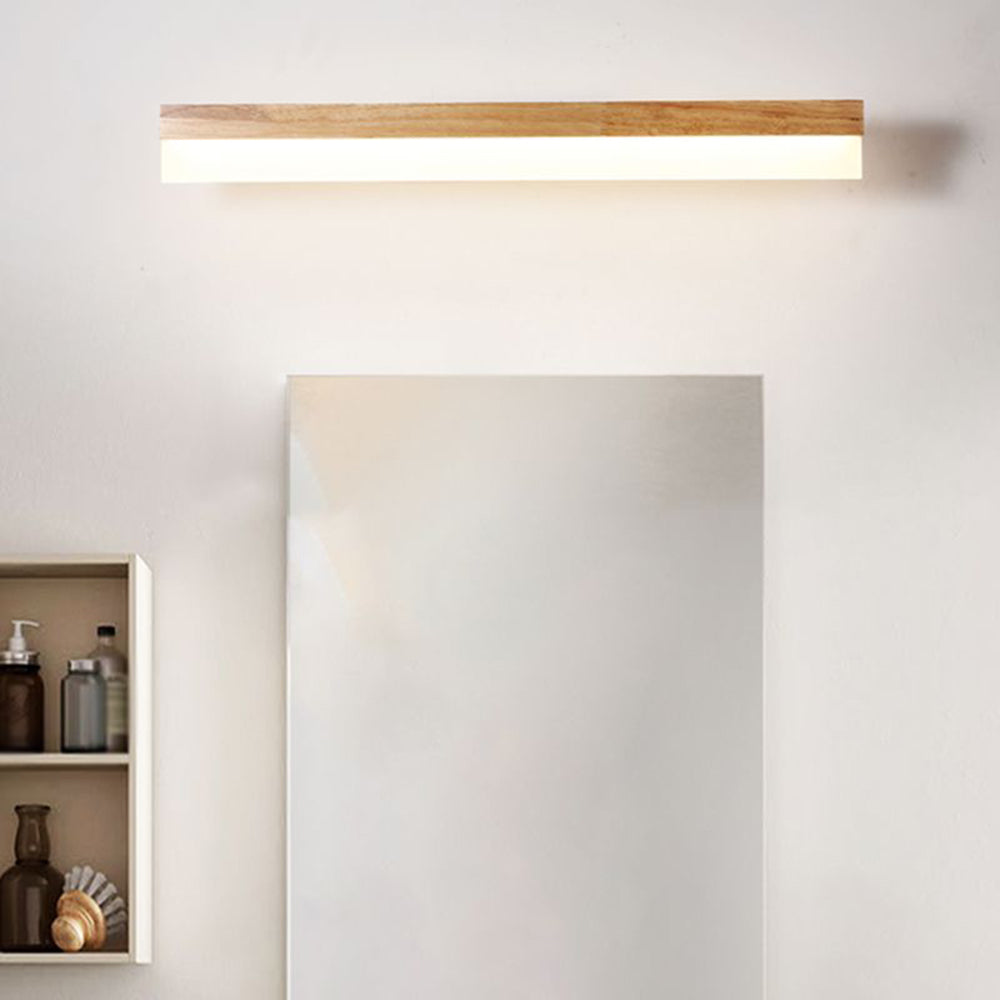 Ozawa Modern LED Wandleuchte Schlafzimmer/Badezimmer Dimmbar Holz