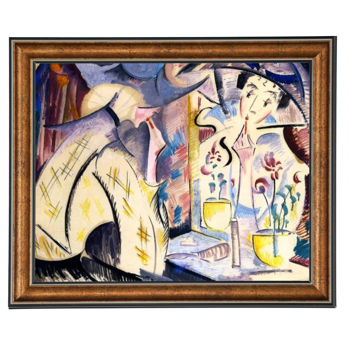 Woman at Her Dressing Table- Vintage Wandkunstdrucke Dekor für Wohnzimmer