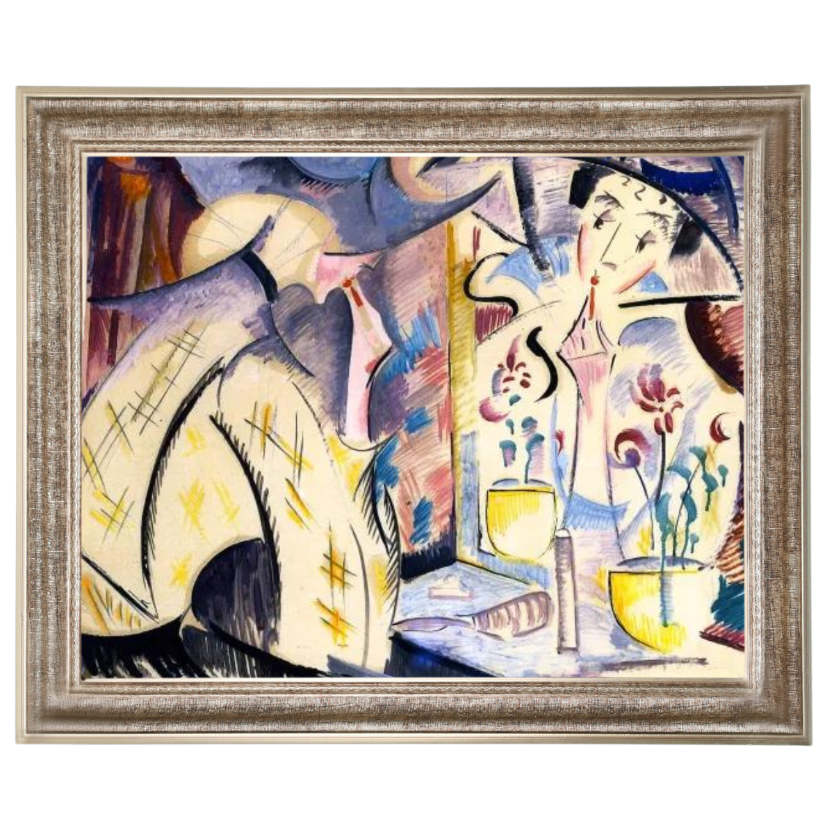 Woman at Her Dressing Table- Vintage Wandkunstdrucke Dekor für Wohnzimmer