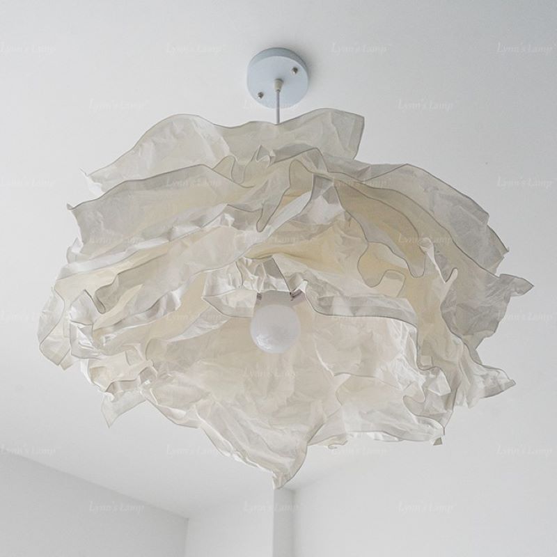 Ritta Wabi-Sabi Wolke Metall Papier LED Pendelleuchte Studie Schlafzimmer