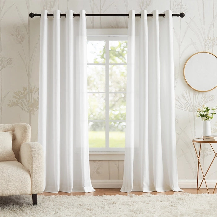 Lumi Grommet Design Minimalistischer transparenter Vorhang, Wohnzimmer