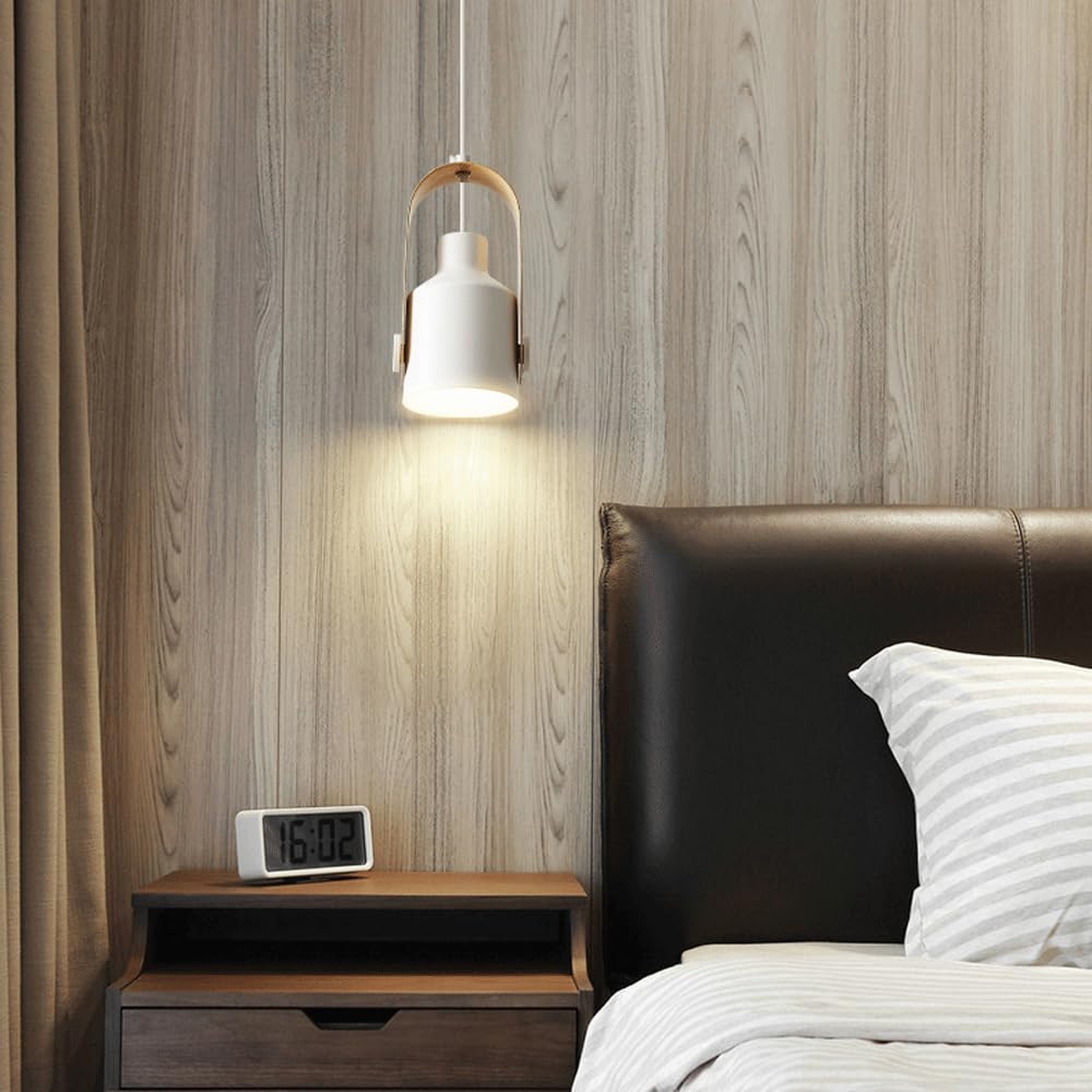 Morandi Modern LED Pendelleuchte Schwarz Metall Schlaf Wohnzimmer