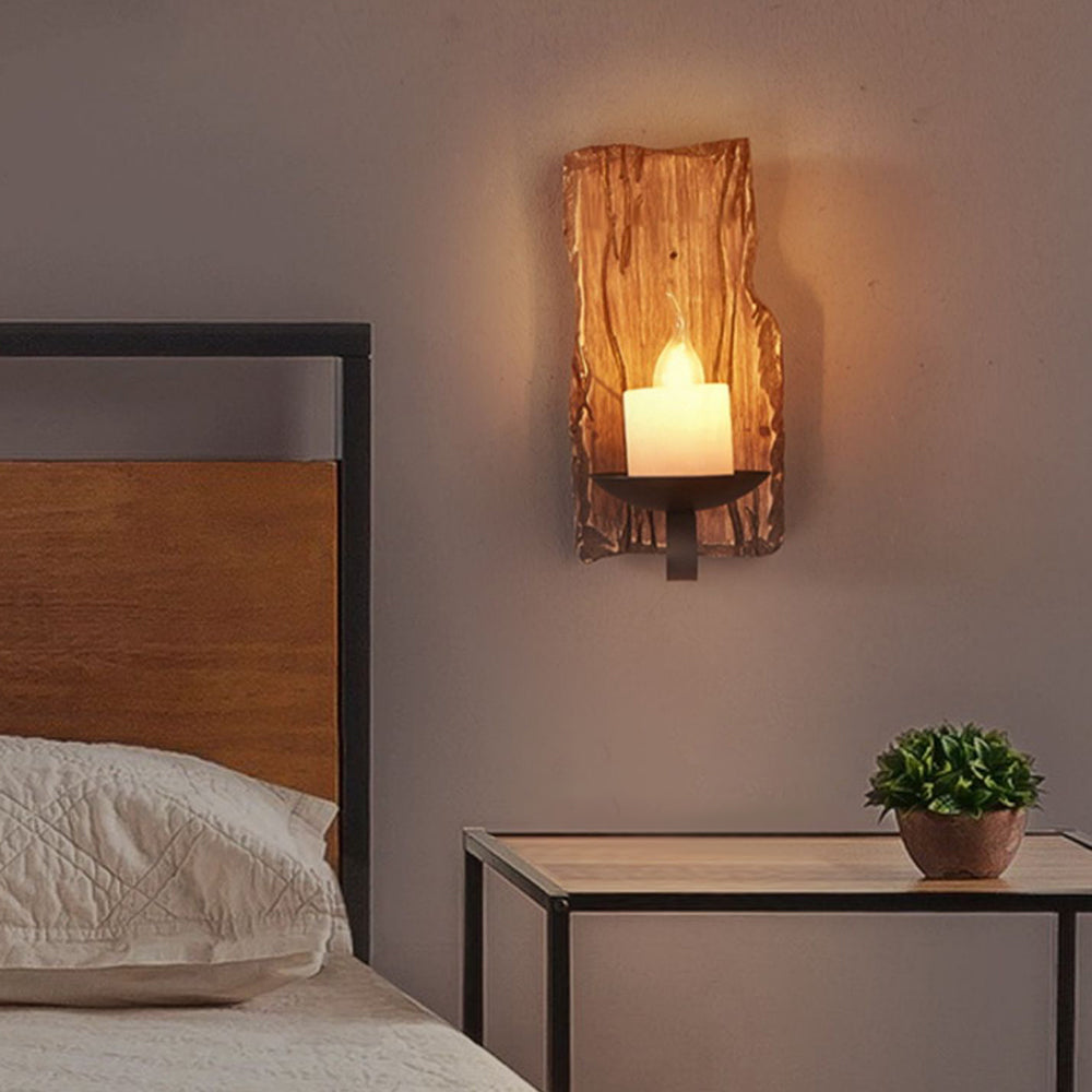 Austin Moderne LED Wandleuchte Holz/Metall Wohnzimmer/schlafzimmer