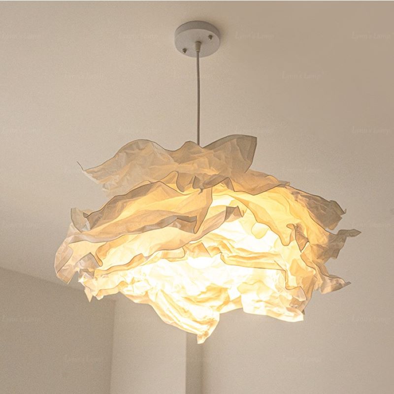 Ritta Wabi-Sabi Wolke Metall Papier LED Pendelleuchte Studie Schlafzimmer