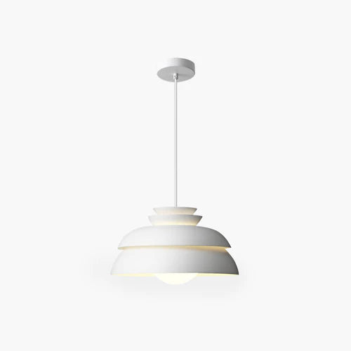 Morandi Modern LED Pendelleuchte Weiß Schlafzimmer/Esszimmer Metall