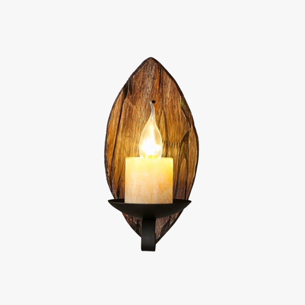 Austin Designer LED Wandleuchte Esszimmer/Schlafzimmer Holz/Metall
