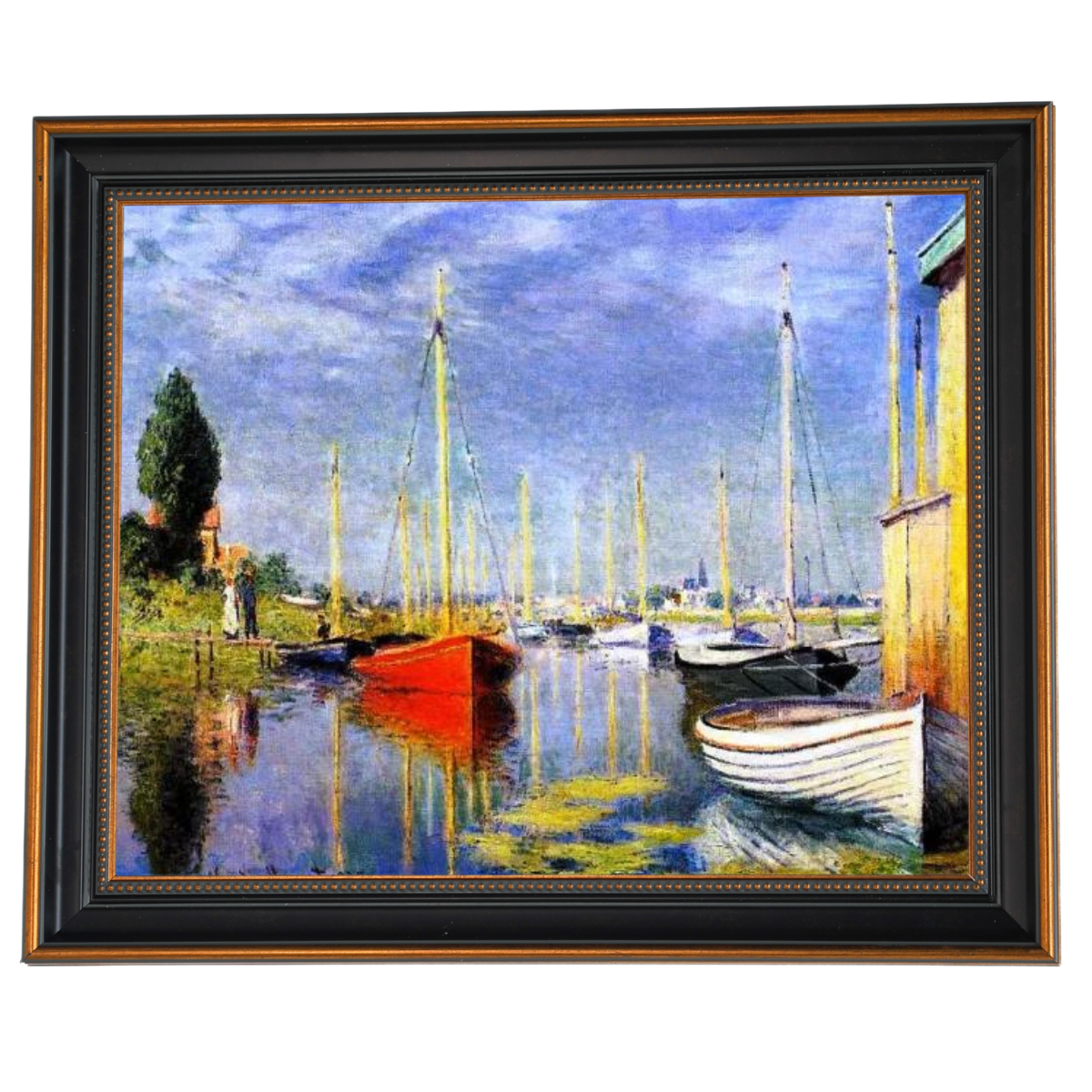 Yachts At Argenteuil - Vintage Wandkunstdrucke Dekor für Wohnzimmer