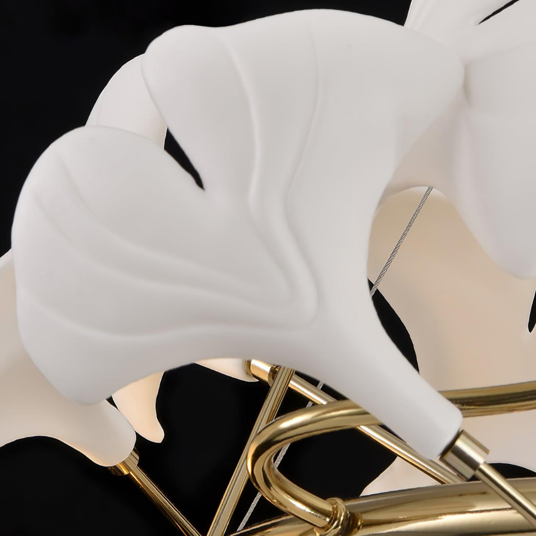 Olivia AntGlo Modern Gold Kronleuchter, aus Metall&Keramik