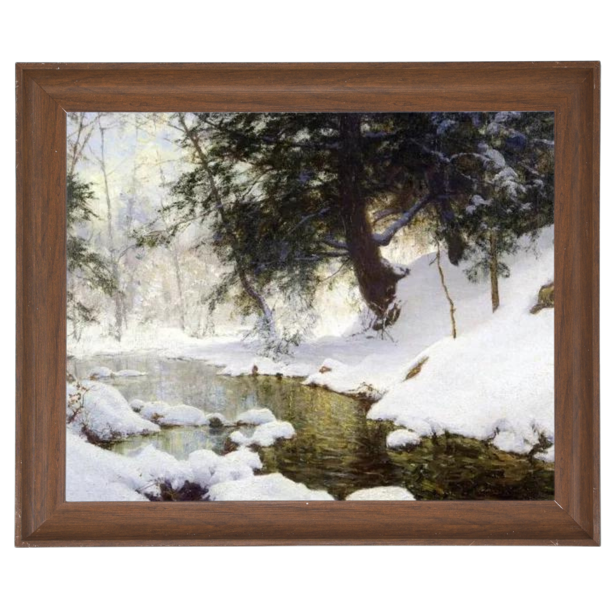 NOVEMBRE SNOW - Vintage Winter Wandkunstdrucke Dekor für Wohnzimmer