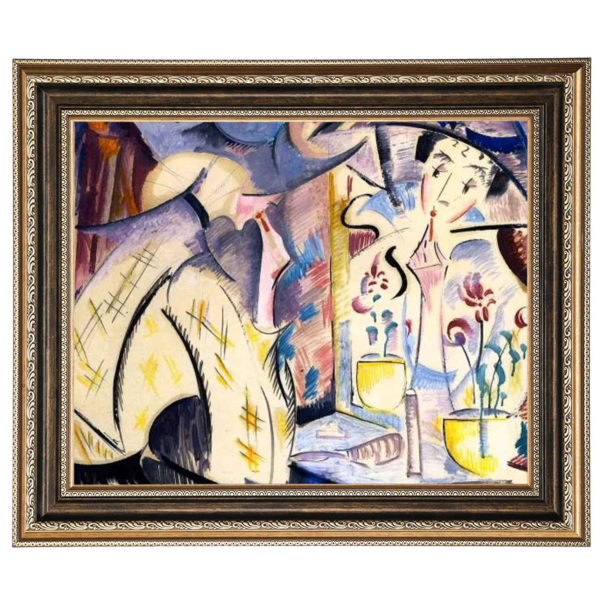 Woman at Her Dressing Table- Vintage Wandkunstdrucke Dekor für Wohnzimmer