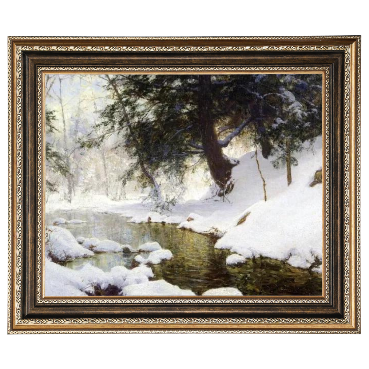 NOVEMBRE SNOW - Vintage Winter Wandkunstdrucke Dekor für Wohnzimmer