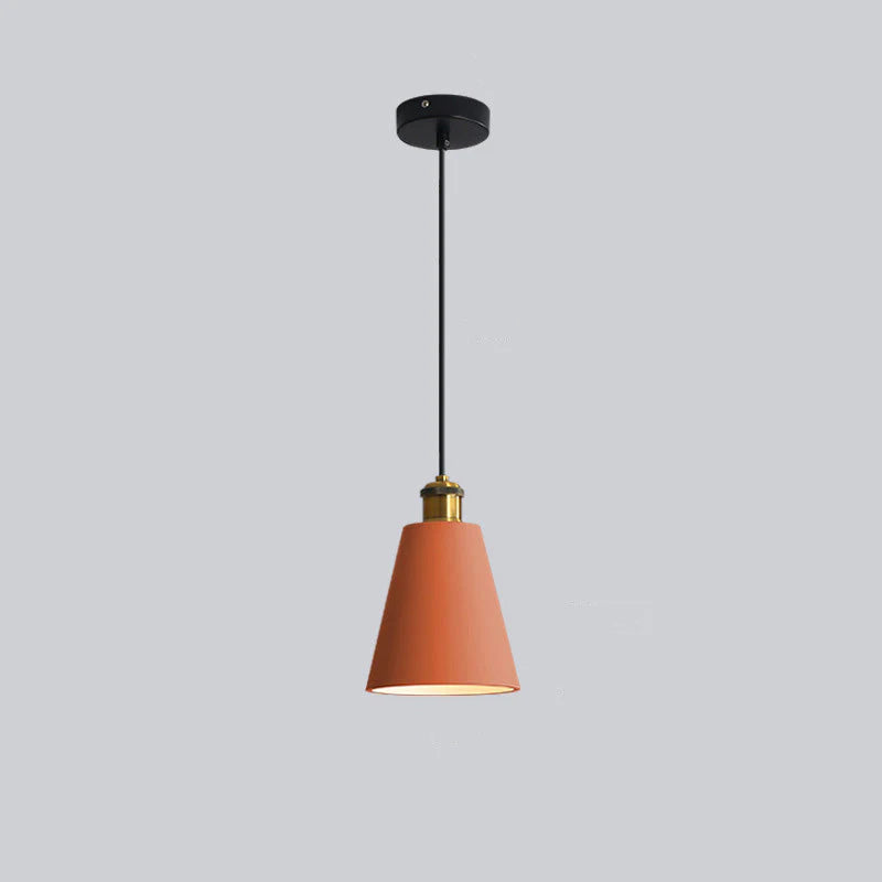 Morandi Modern Runde/Rechteckige LED Pendelleuchte Weiß/Orange/Schwarz/Grau Esstisch Metall Harz