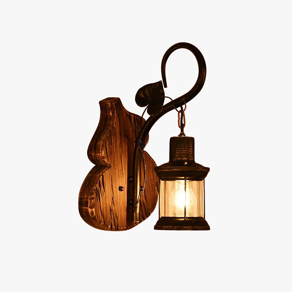 Austin Wandlampe Cucurbits/Kerze Vintage, Holz/Metall, Esszimmer